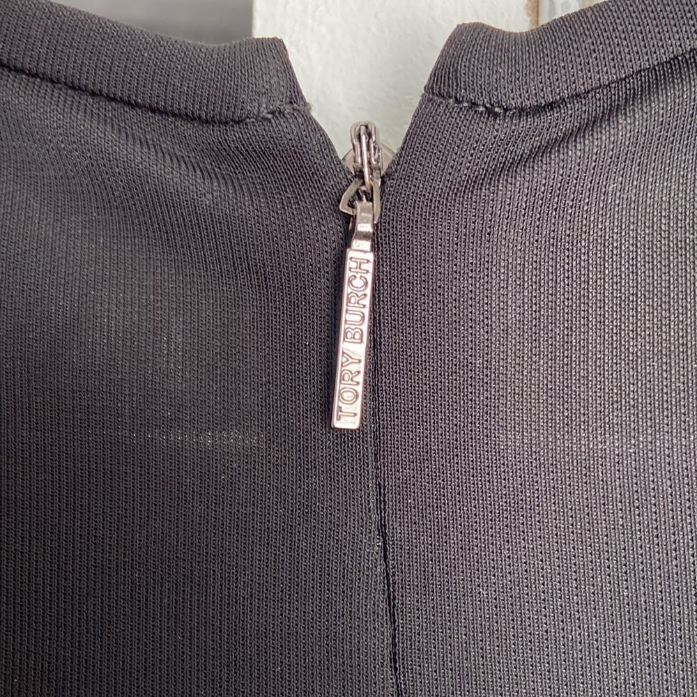 Tory Burch Black Ivory Long Sleeve Dress, flawed - Picture 11 of 11